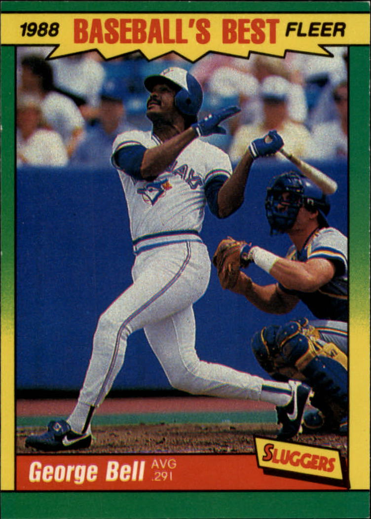 1988 Fleer Sluggers/Pitchers Baseball Cards    001      George Bell